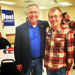 Photo of Mike Bost with Michael Butler