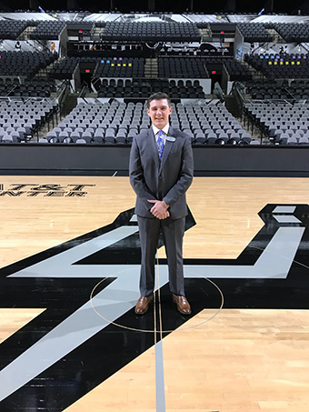 Lewis Brown ’18 is a business consultant with Spurs Sports & Entertainment.