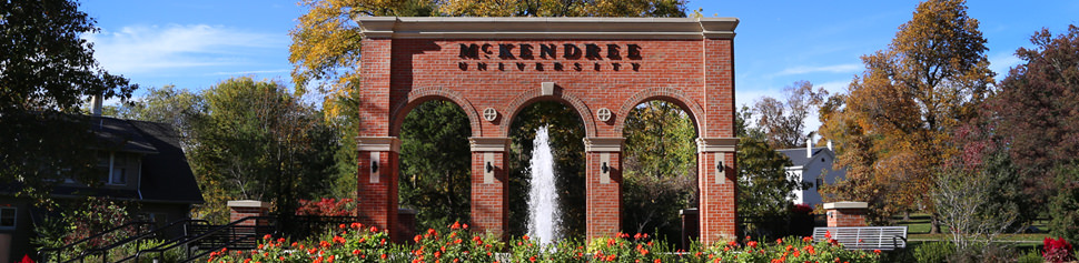 McKendree University Entryway Monument