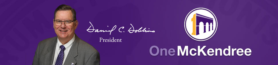 President Daniel C. Dobbins ONE McKENDREE