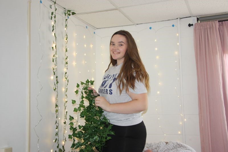 Female Student Hanging Room Decorations