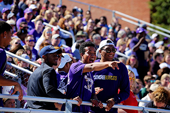 Students at Leemon Field