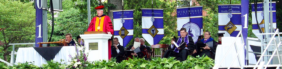 Photo of Dr. Dennis at Commencement