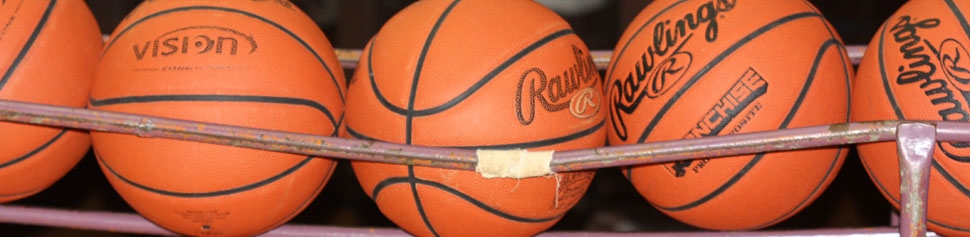 Basketballs in Rack